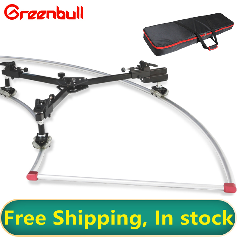 Camera Slider Rail - GreenBull Tragbarer Kamera-Slider 7,2m Schienen-Dolly DSLR-Stabilisator