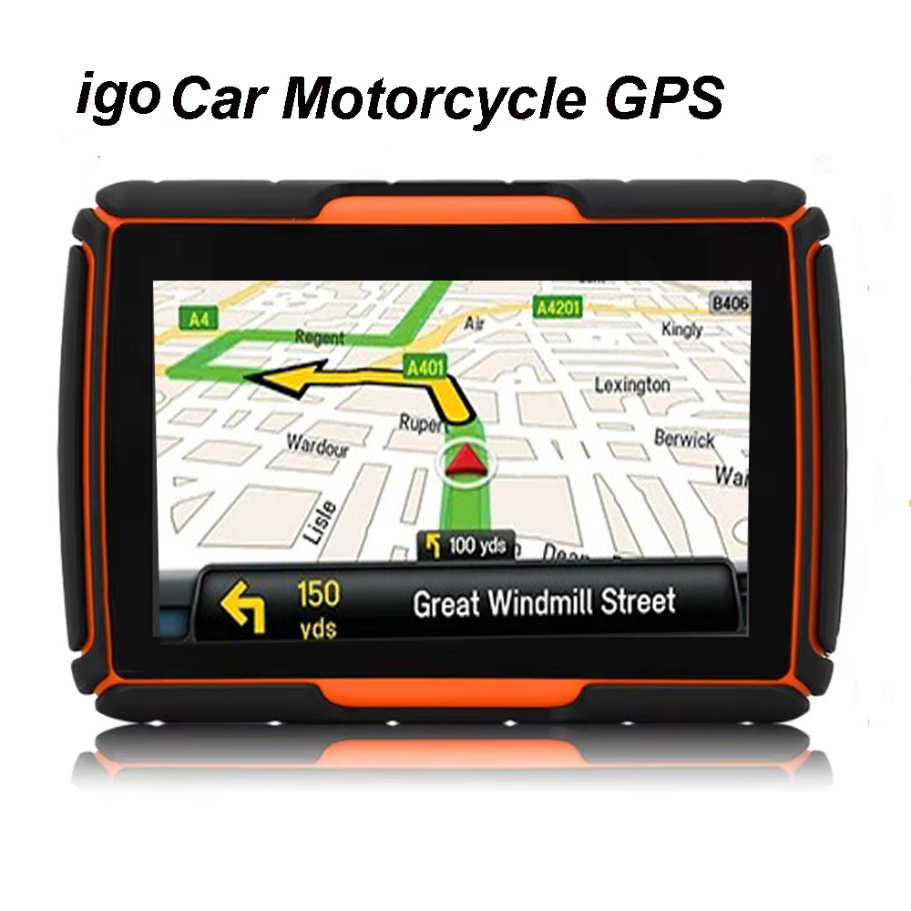 Photograph Mp3 - 2025 Motorrad-GPS-Navigation IPX7 Wasserdichter FM-AVIN-Bluetooth-GPS-Navigator-Tracker Bullit