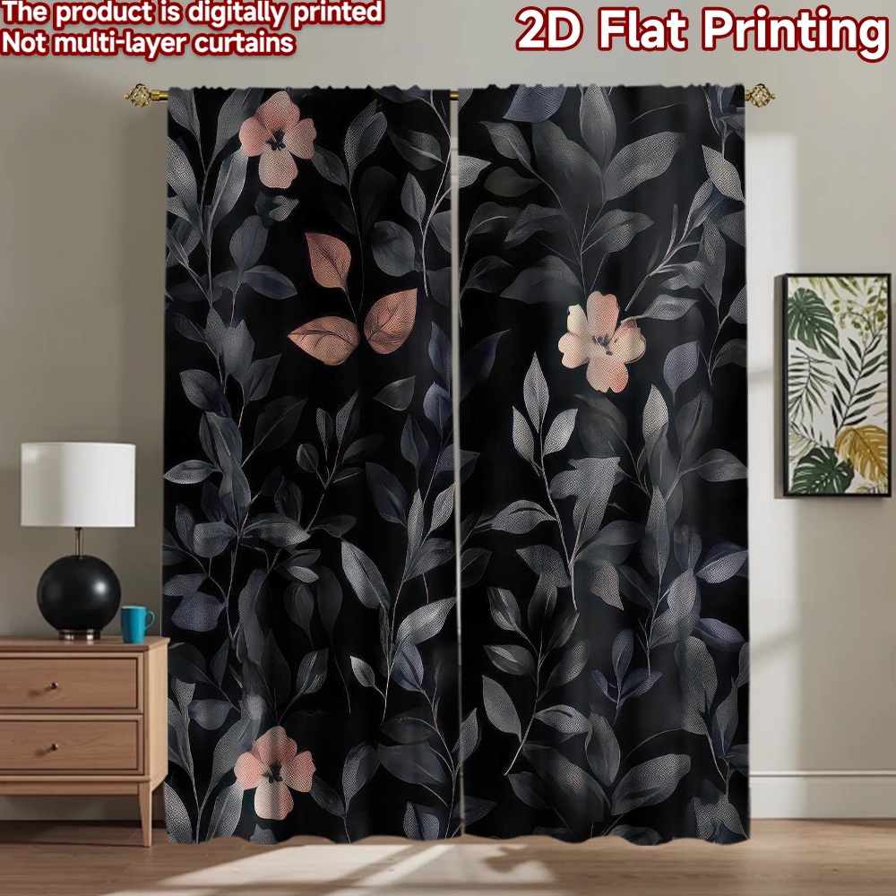Photography Dark Cloth - 1 Stück 2D-Flach-Fotografie-Hintergrund, Hintergrundstoff, dunkle Blumenblätter,