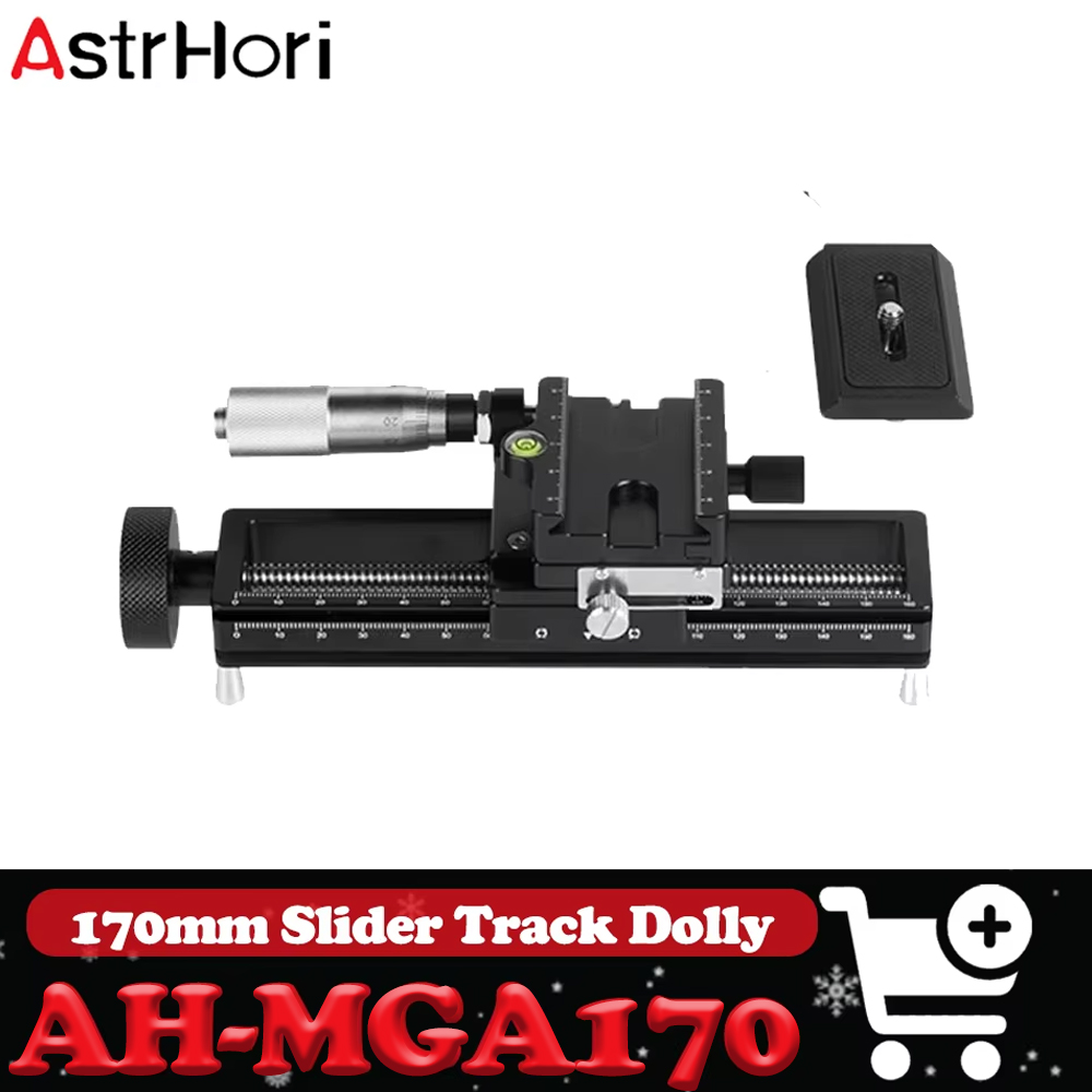 Camera Slider Rail - AstrHori AH-MGA170 170mm Kamera-Makro-Fokussierungsschiene Gleitschiene Dolly