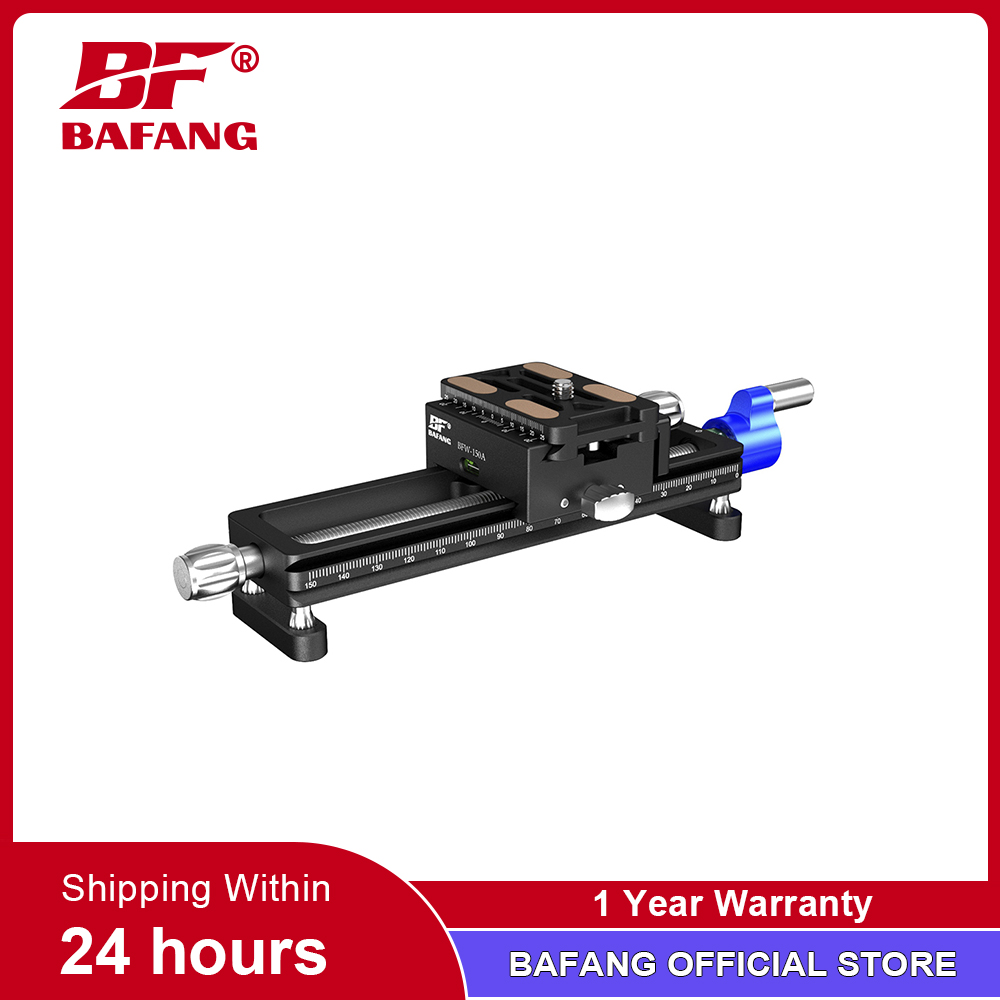 Camera Slider Rail - BAFANG Fotografie-Zubehör BFW-150A Professionelles Stativ 4-Wege-Makro-Fokussierungsschiene