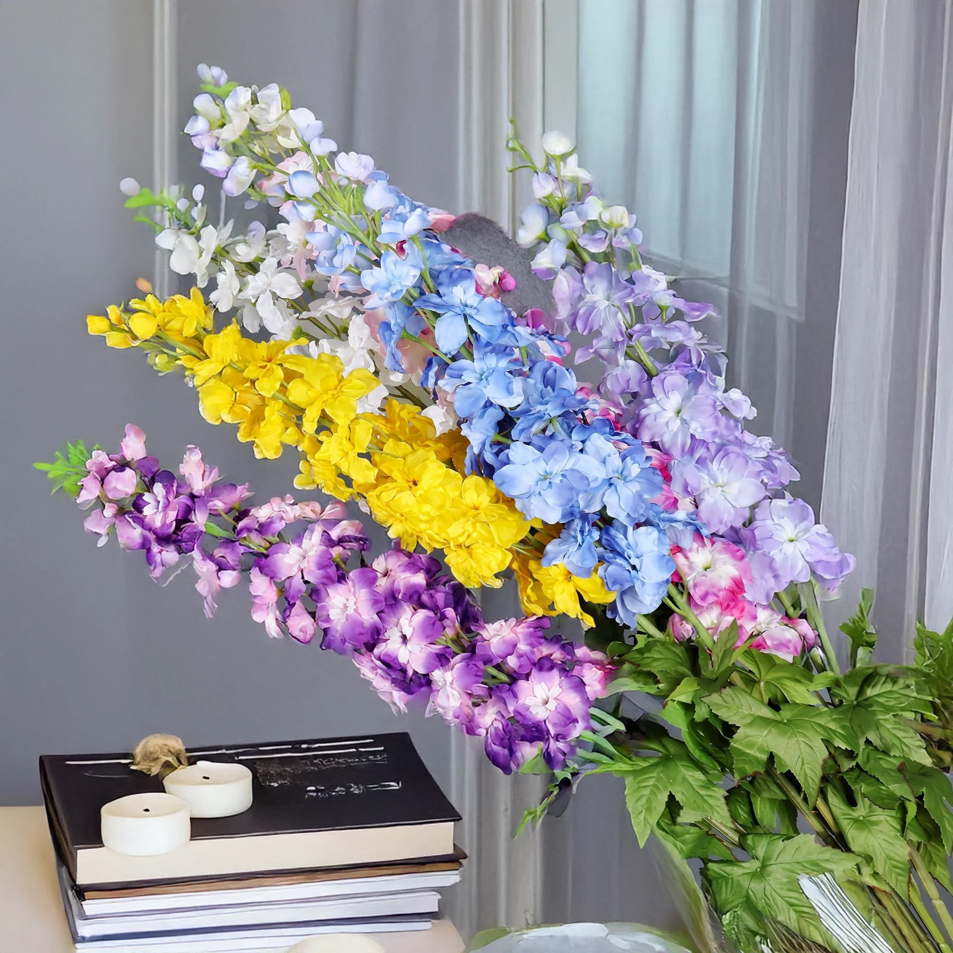 45-Zoll-Delphinium-Kunstseide  – Photography Hotel Bewertung und Preis