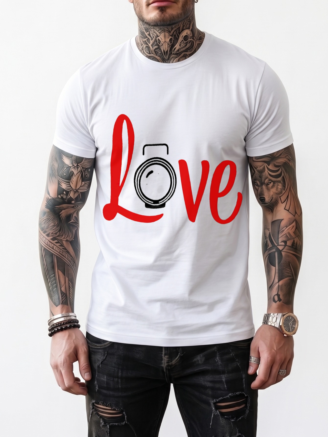 Streetwear Herren-T-Shirt mit  – Photography Graphic Design Bewertung und Preis