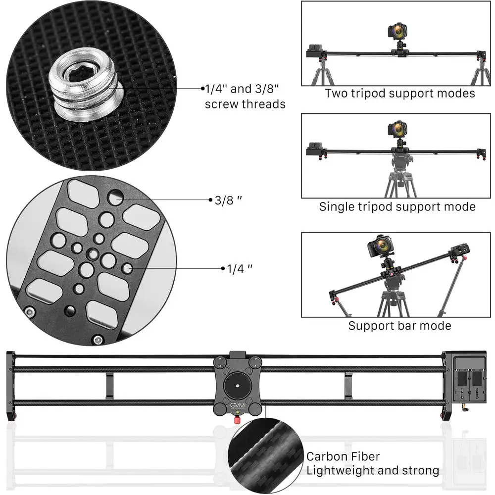 GVM GT-120WD 47 Zoll motorisie – Camera Slider Rail Bewertung und Preis