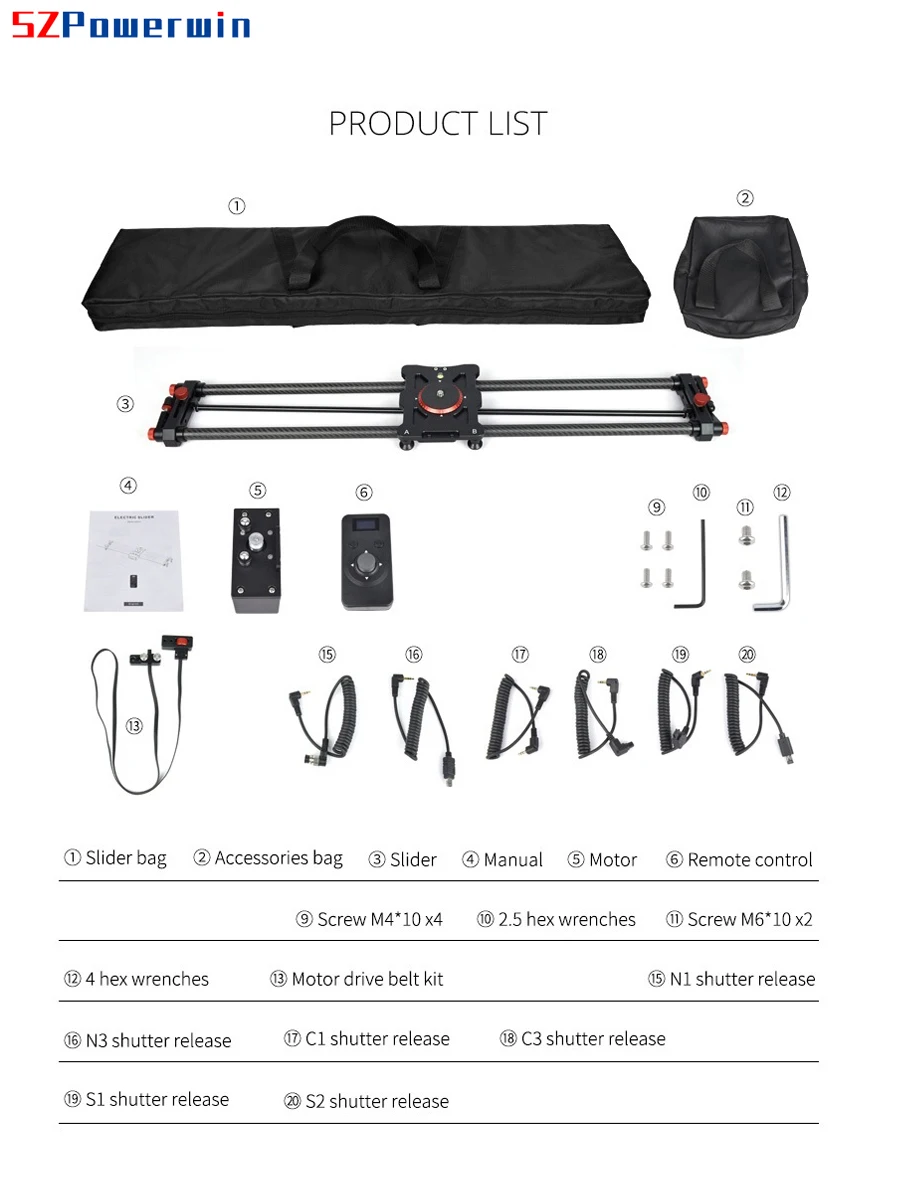 SZPowerwin 80CM Professionelle – Camera Slider Rail Bewertung und Preis