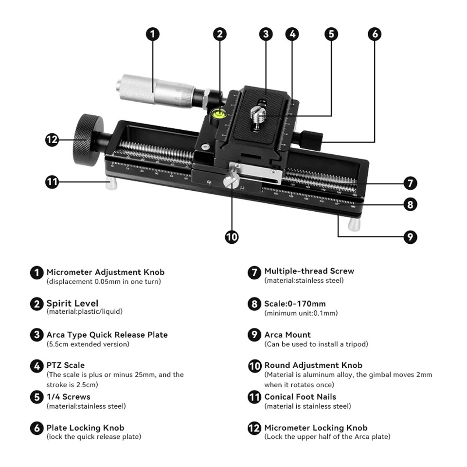 AstrHori AH-MGA170 170mm Kamer – Camera Slider Rail Bewertung und Preis